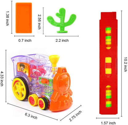 🚂🎨 360 Living Domino Train - Diversão Automática com Luzes e Som! 🌟