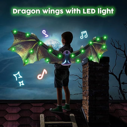 🐉 Asas de Dragão Elétricas VATOS com Luzes LED - Transforme-se em um Dragão! ✨