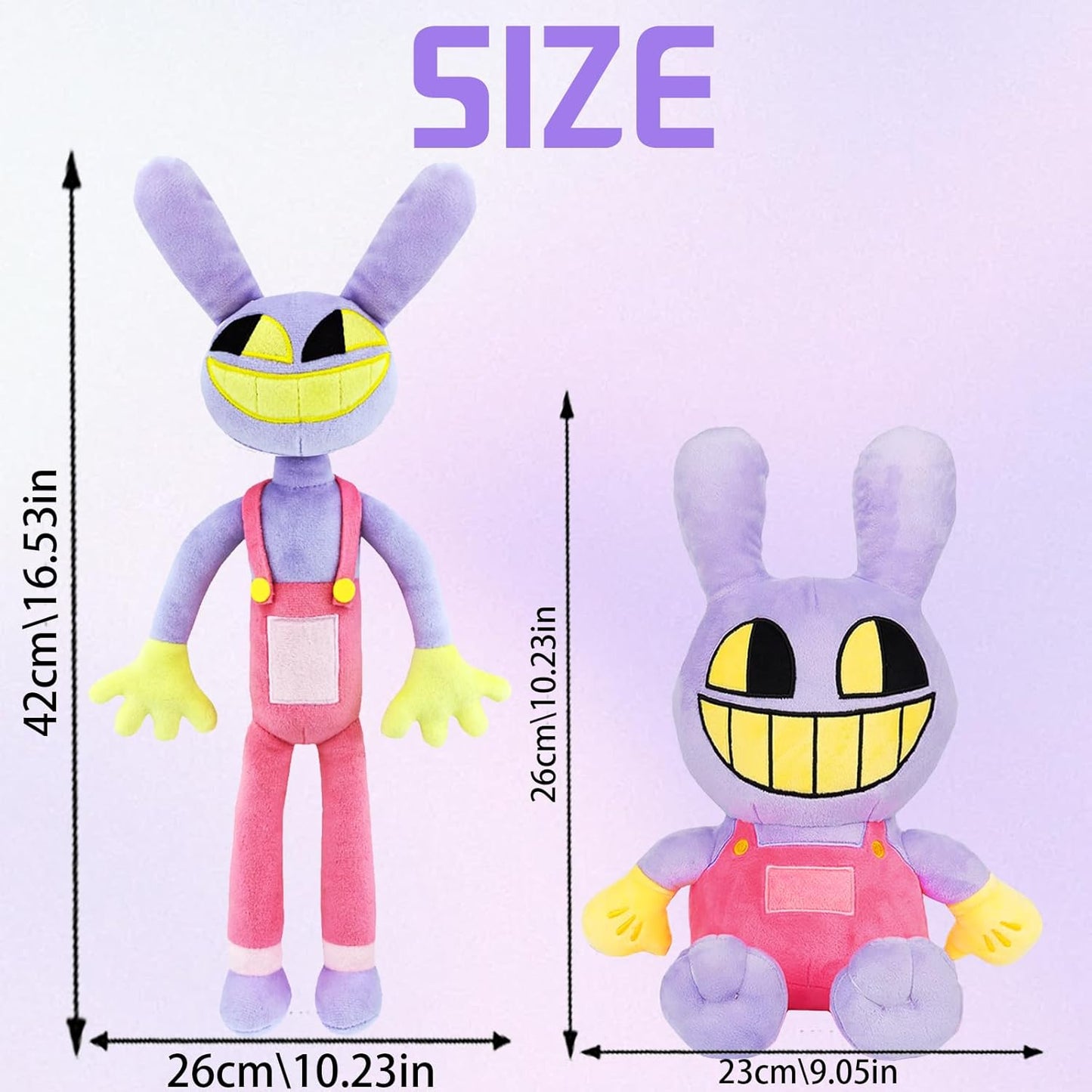 🎪🐰 Pelúcia YOUYIKE The Amazing Digital Circus - Jax, o Coelho Mais Fofo!🎉 (26+42cm)