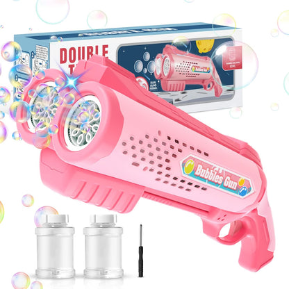 💨✨ Panamalar Double Puff Soap Bubble Gun - Diversão com Bolhas para Crianças e Adultos! 🎉