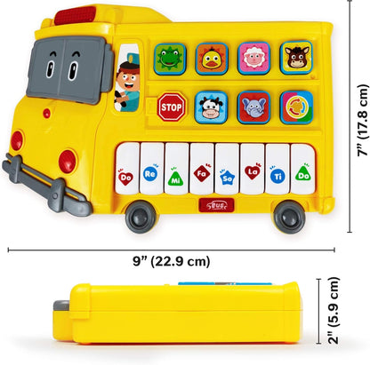 🚌🎶 Stone and Clark Learning School Bus Toy - Música, Luzes e Diversão Educativa! 🌟