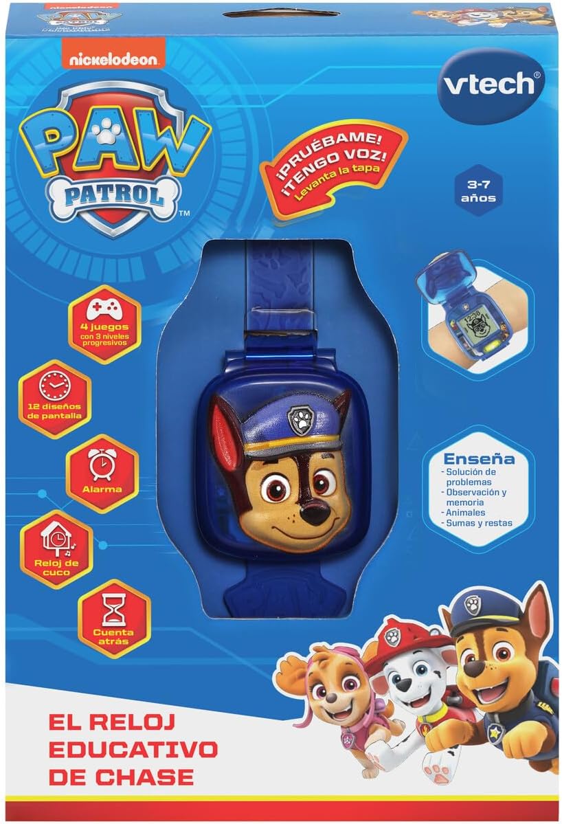 🐾⌚ Relógio Educativo Chase - Patrulha Pata VTech 🐶🎉