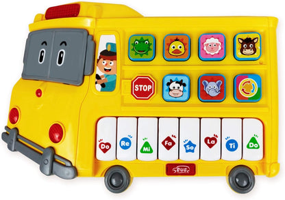 🚌🎶 Stone and Clark Learning School Bus Toy - Música, Luzes e Diversão Educativa! 🌟