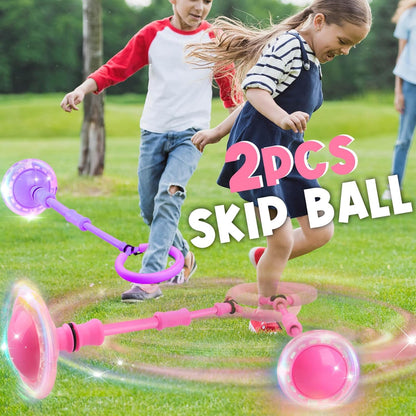 🎉🔄 Britik Jump Ring Foot Spinner - Diversão com Luzes para Crianças de 5 a 12 Anos! 🦶💡