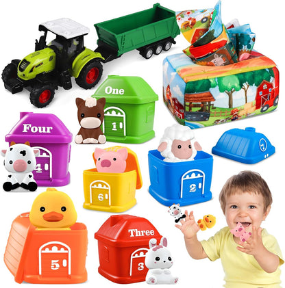 🎉🧸 Plunack Montessori 3 em 1 - O Brinquedo Educativo Perfeito para os Pequenos Exploradores! 🐾🚜