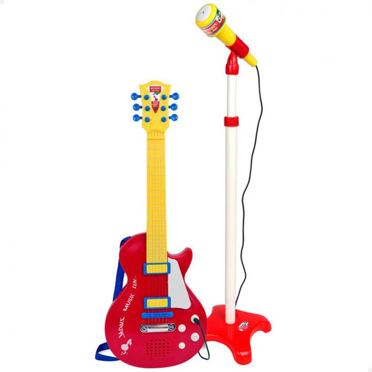 🎸 Guitarra Elétrica de Brinquedo com Microfone - Torne-se uma Estrela do Rock! 🎤✨